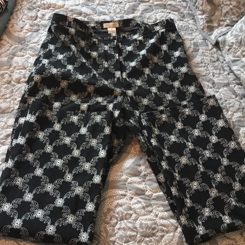 Dressy embroidered pants